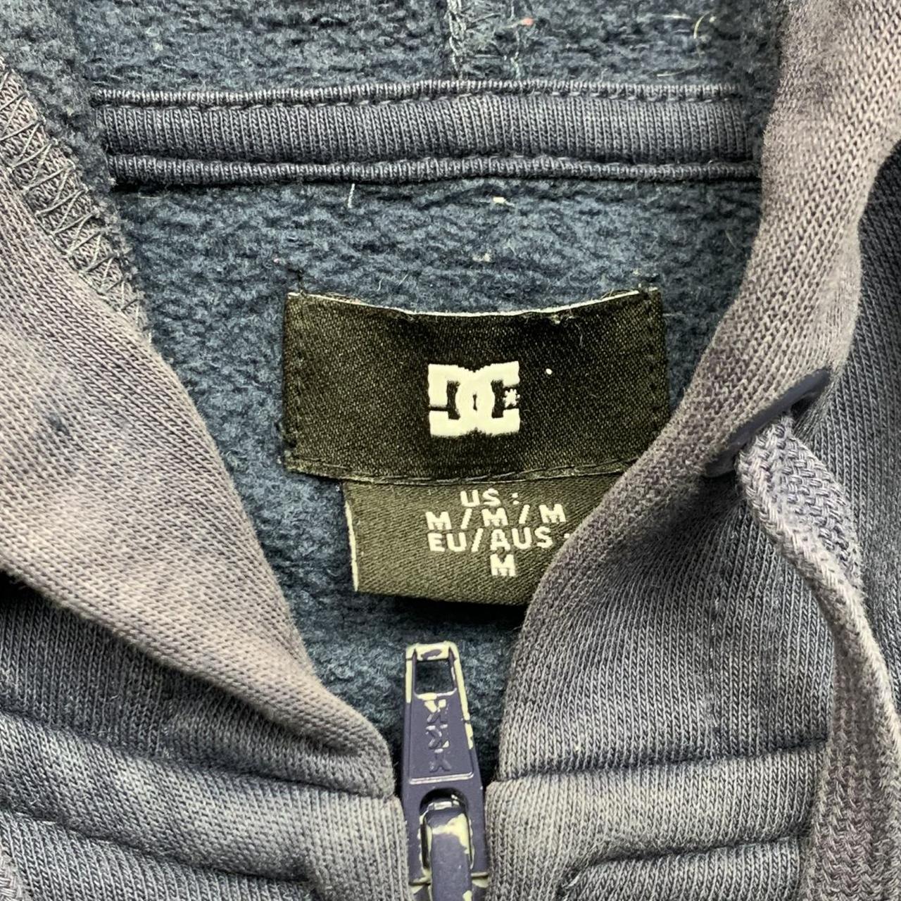 DC Shoes 00s navy faded graphic zip hoodie