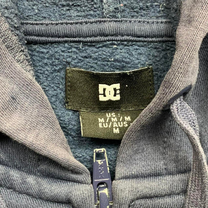 DC Shoes 00s navy faded graphic zip hoodie