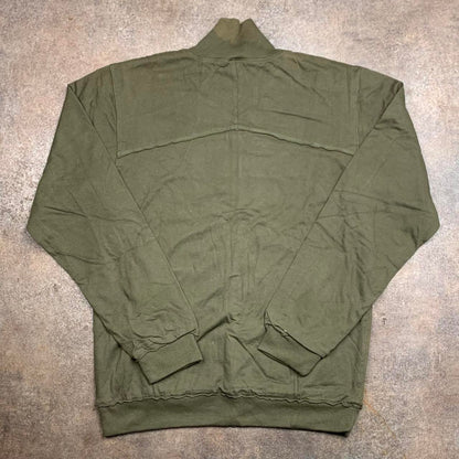 Oakley 00s khaki graphic zip jumper