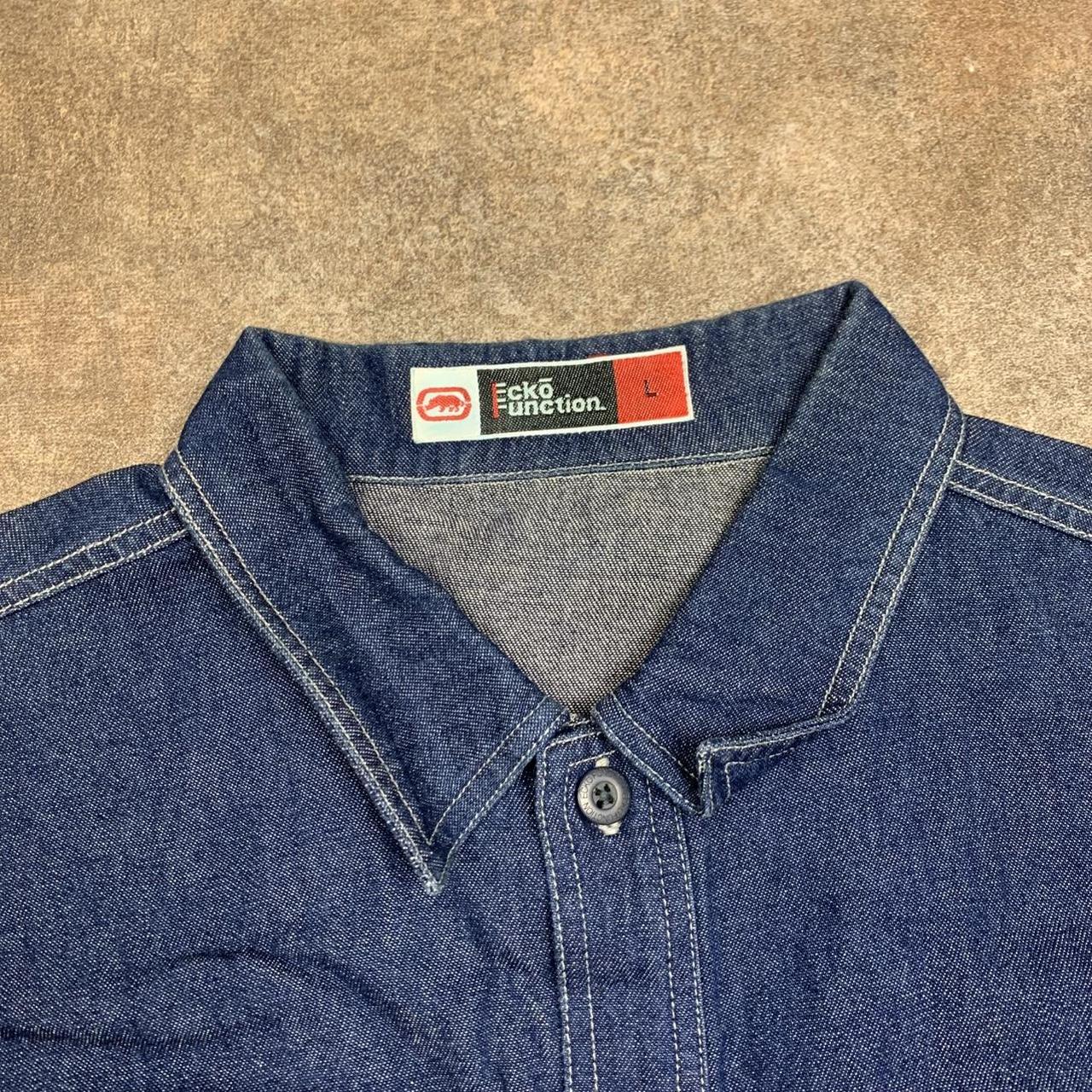 Ecko Function 00s navy graphic denim jacket