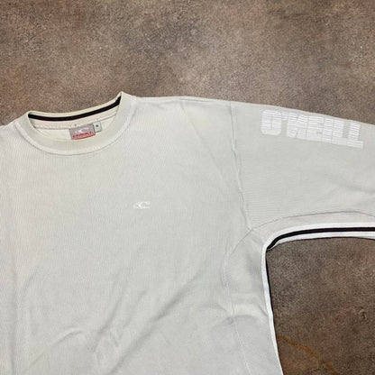 O'Neill 00s cream knit graphic sweater