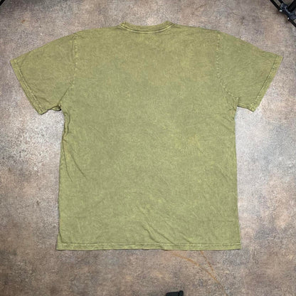 Oakley 00s khaki grey camo graphic tee