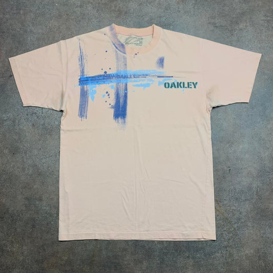 Oakley 00s pink graphic tee
