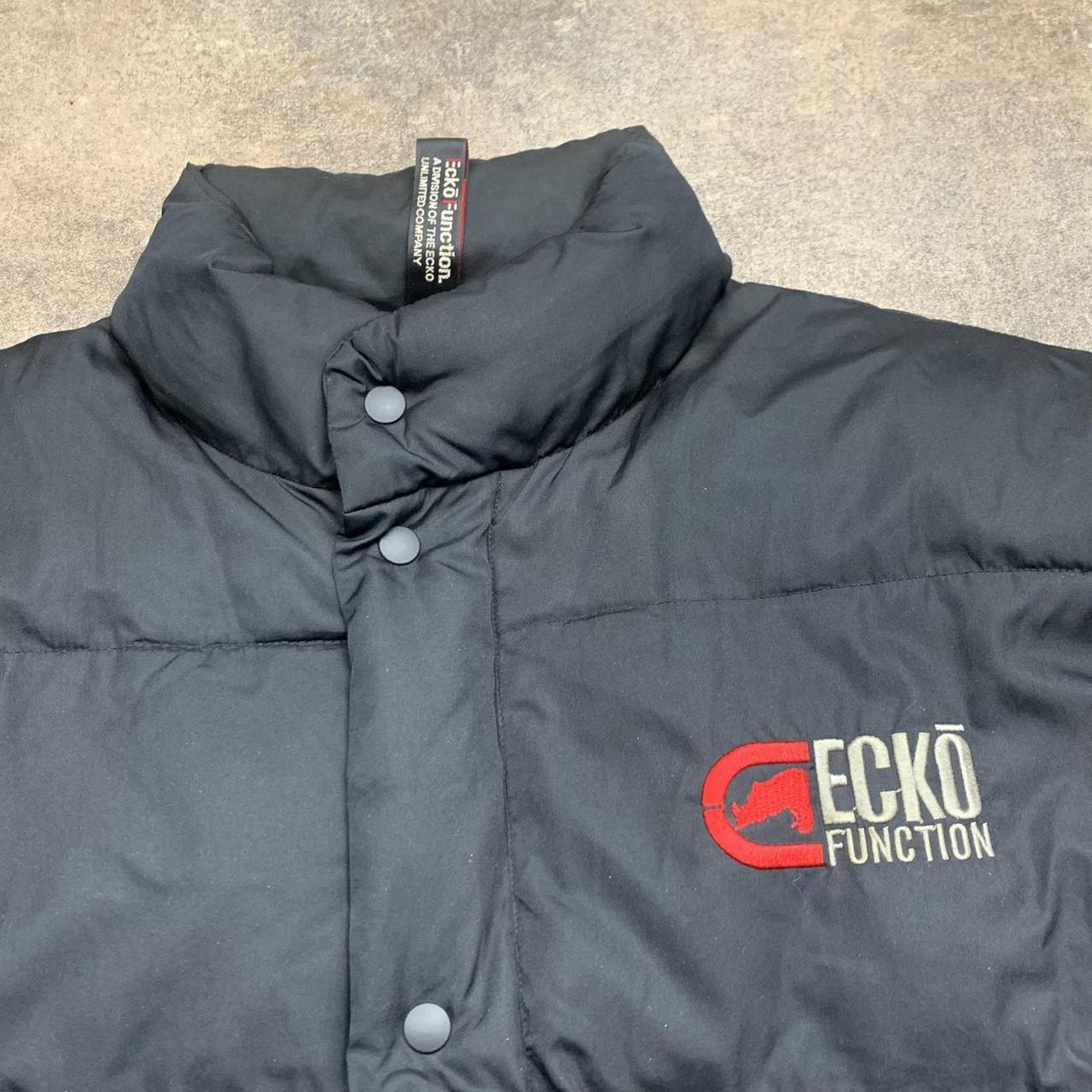 Ecko Function 00s black puffer logo jacket