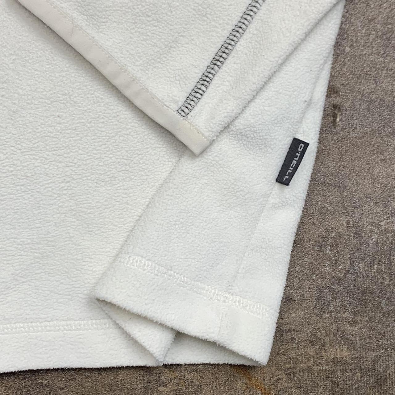 O'Neill 00s cream brown quarter zip fleece