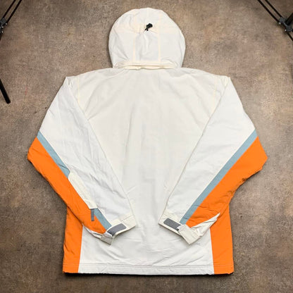 Billabong 90s white orange utilised ski jacket