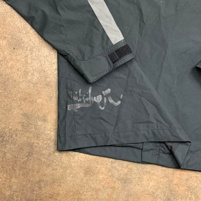 Quiksilver 90s black grey lined zip jacket