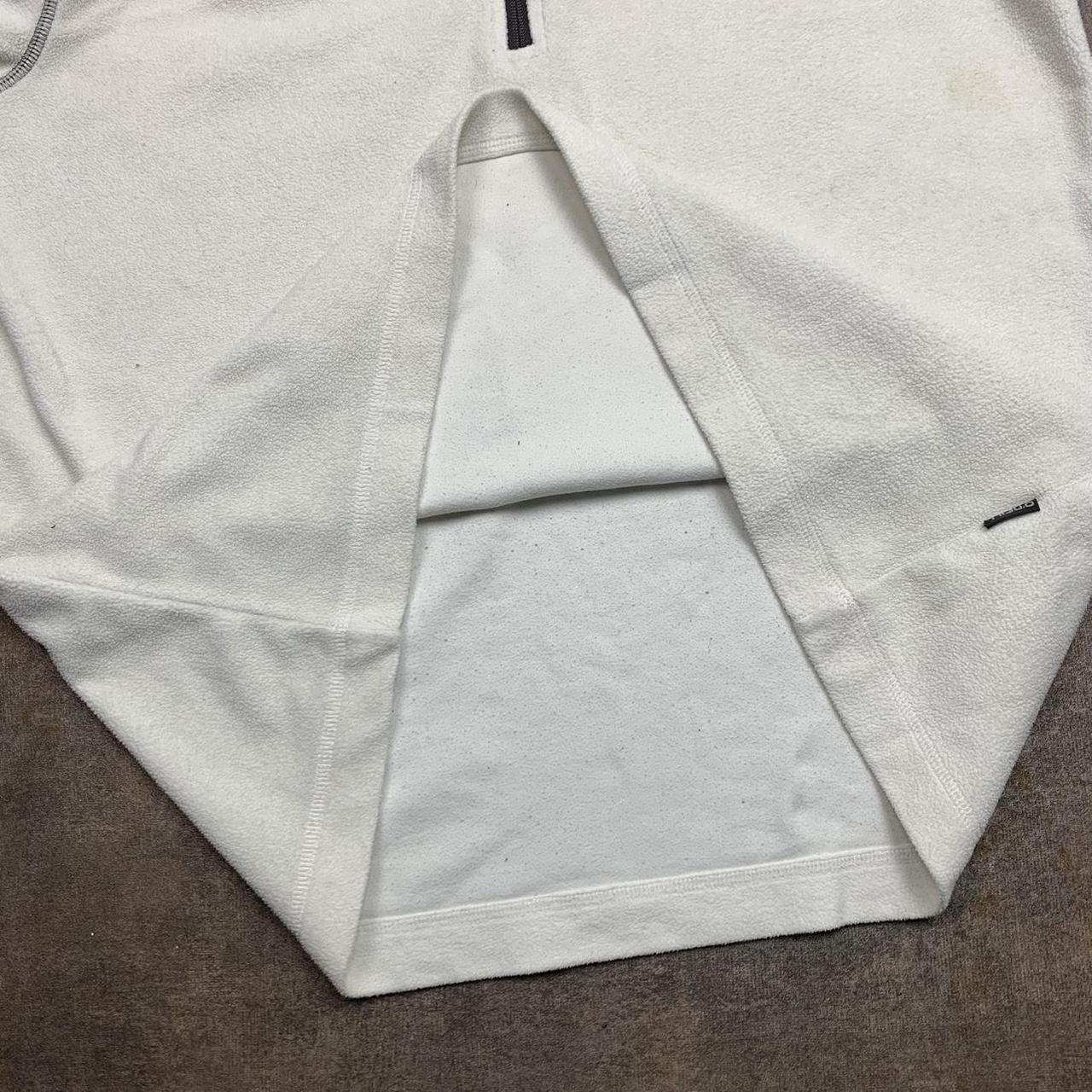 O'Neill 00s cream brown quarter zip fleece