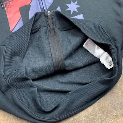 DC Shoes 00s graphic black boxy zip hoodie