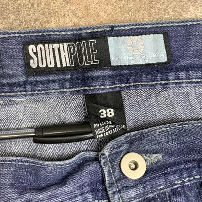 Southpole 00s baggy navy blue denim jeans