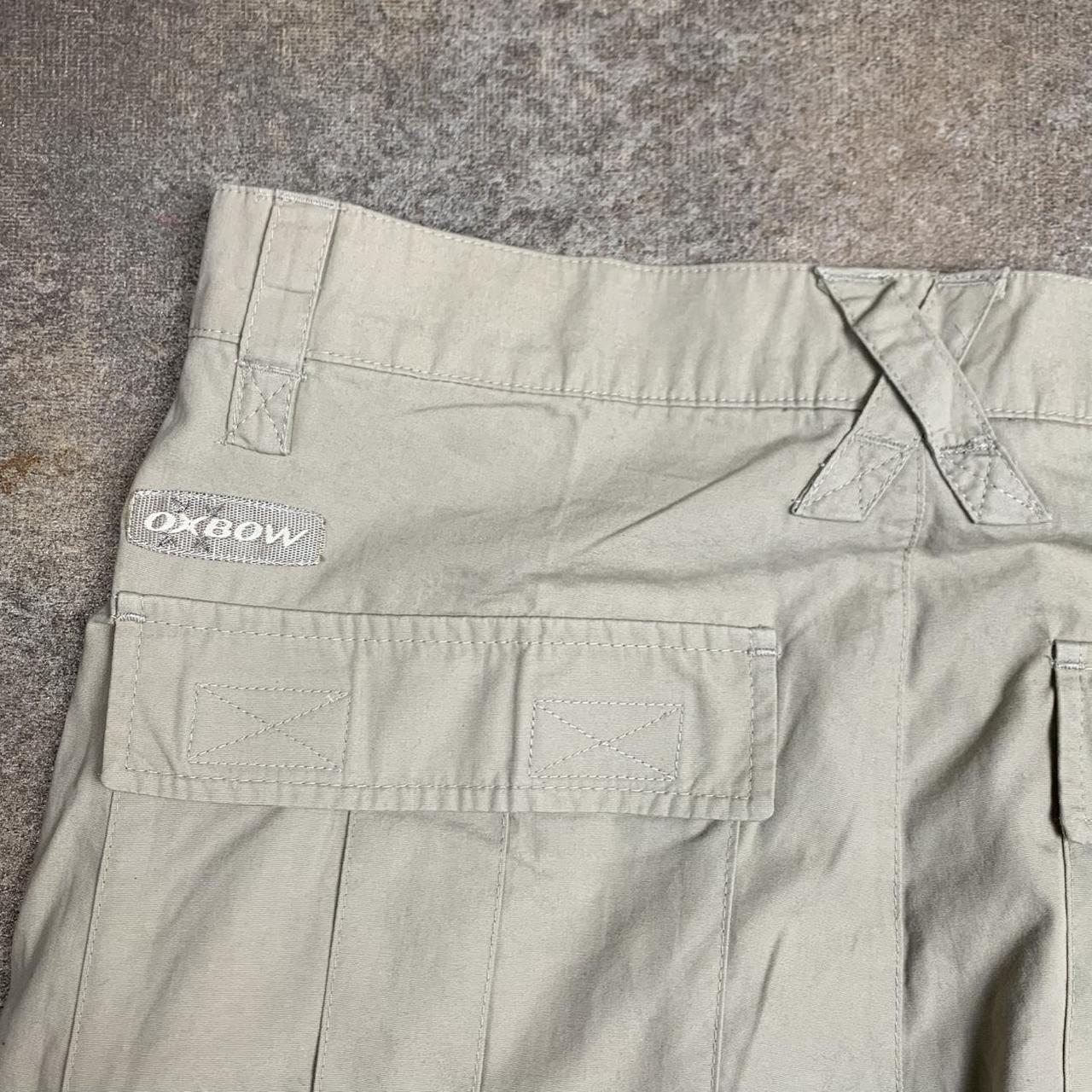 Oxbow 00s cream baggy cargo trousers