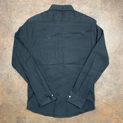 Nano Universe Atelier black formal long sleeve shirt