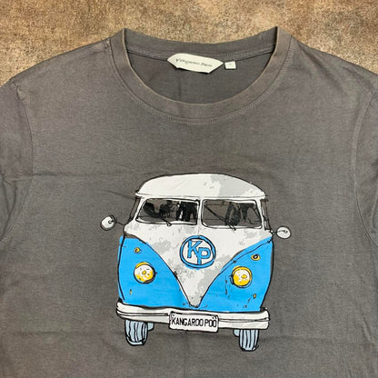 Kangaroo Poo 00s grey graphic tee