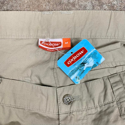 Oxbow 00s cream baggy cargo trousers