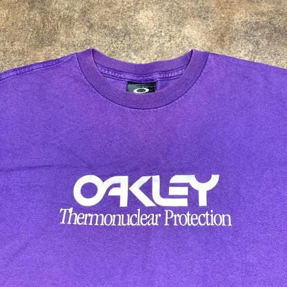 Oakley Software 00s purple faded graphic tee