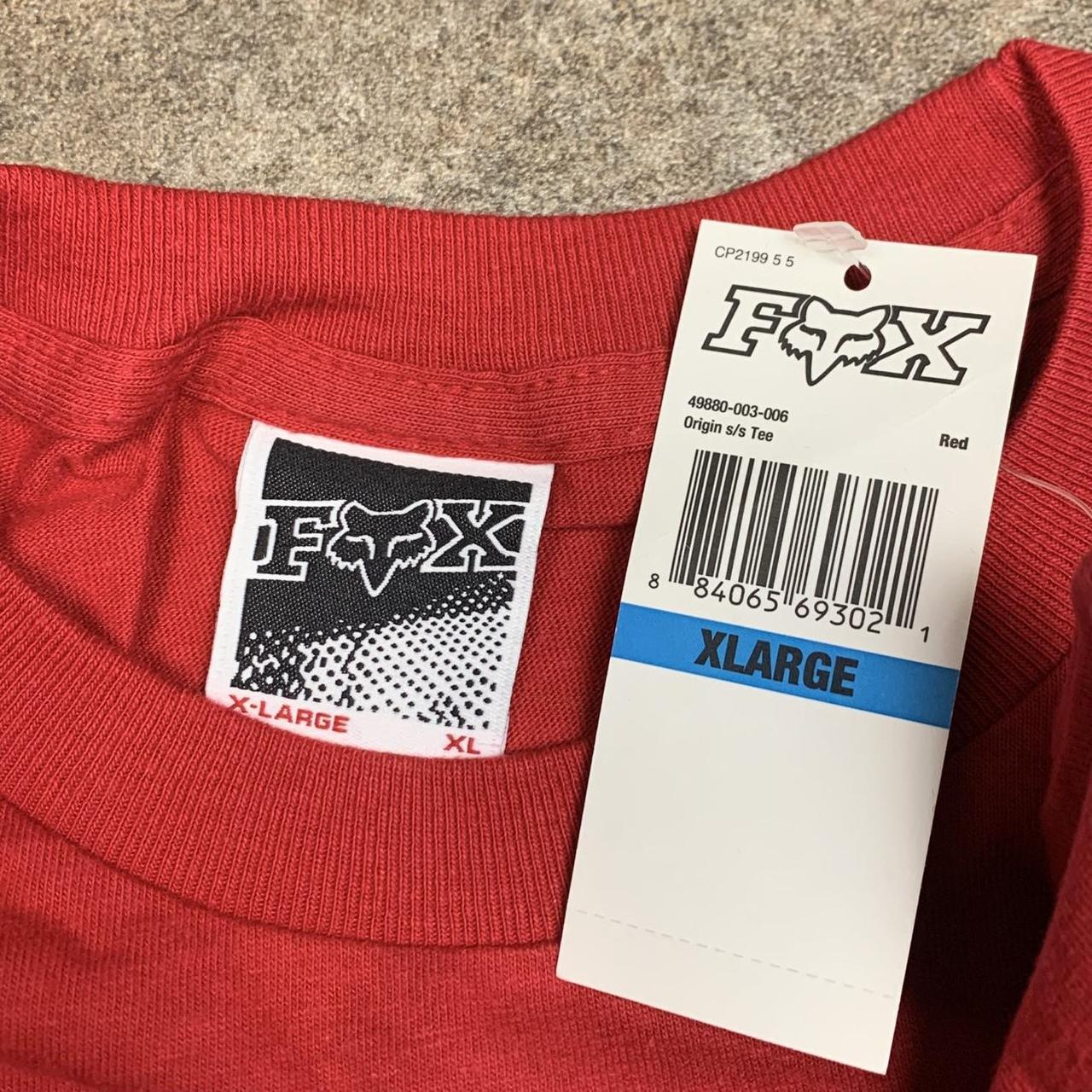 Fox Racing 00s red black graphic tee