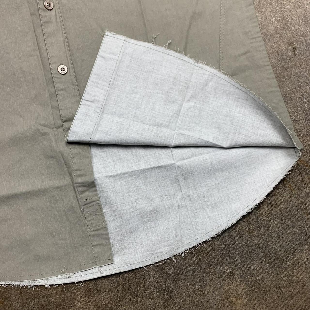 Oakley 00s cream beige button collar shirt