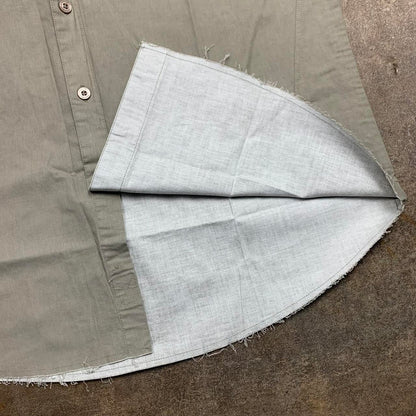 Oakley 00s cream beige button collar shirt