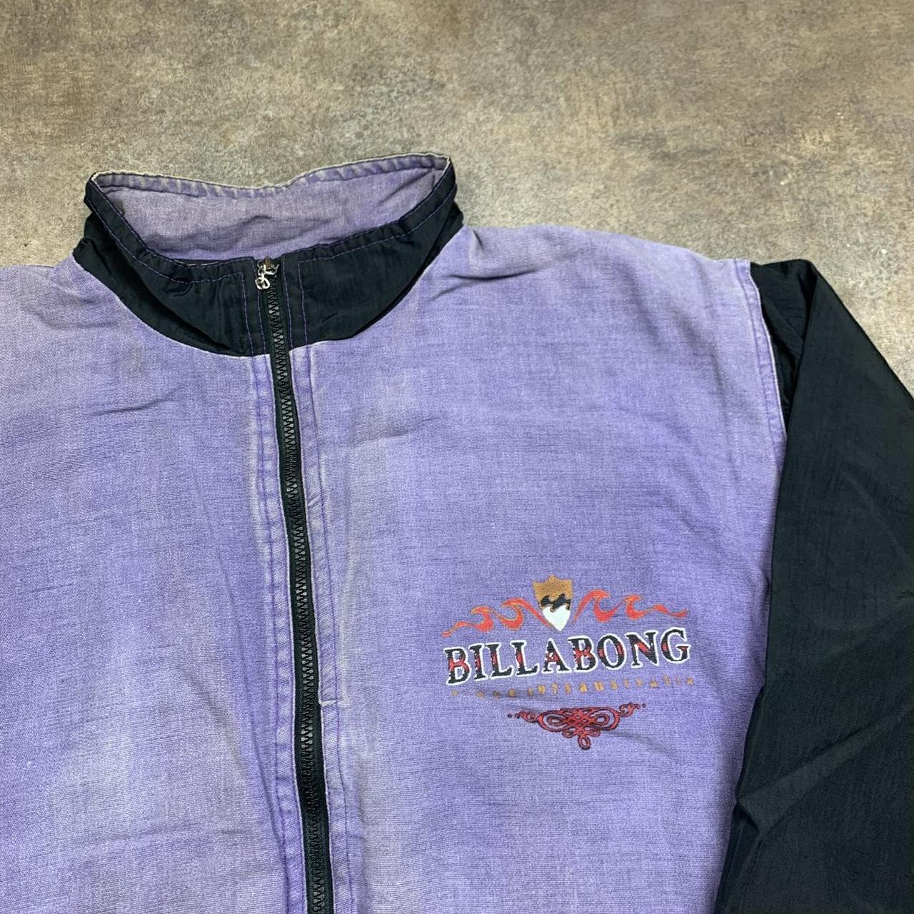 Billabong Australia 90s purple black boxy bomber jacket