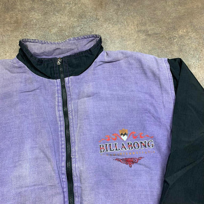Billabong Australia 90s purple black boxy bomber jacket