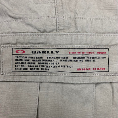 Oakley Software 00s cream graphic cargo trousers