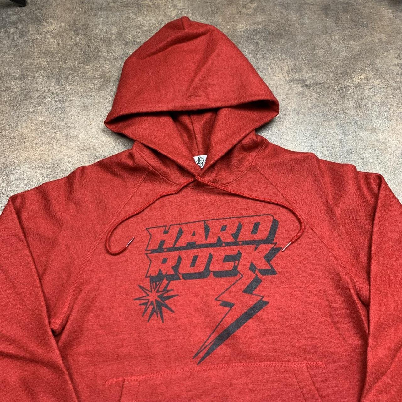 Hysteric Glamour 00s red boxy graphic hoodie