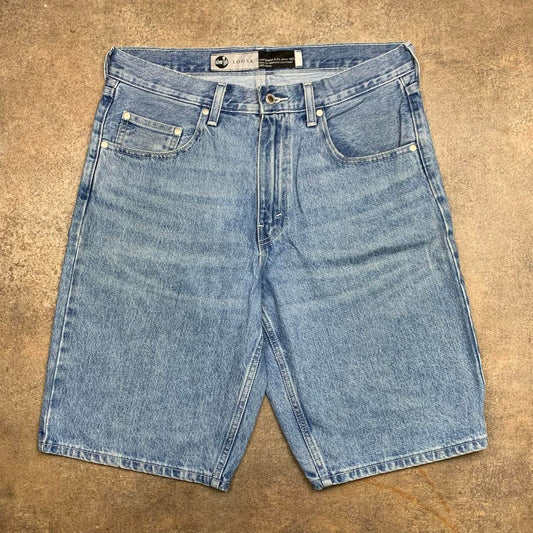 Levi's Silvertab 00s baggy blue denim jorts