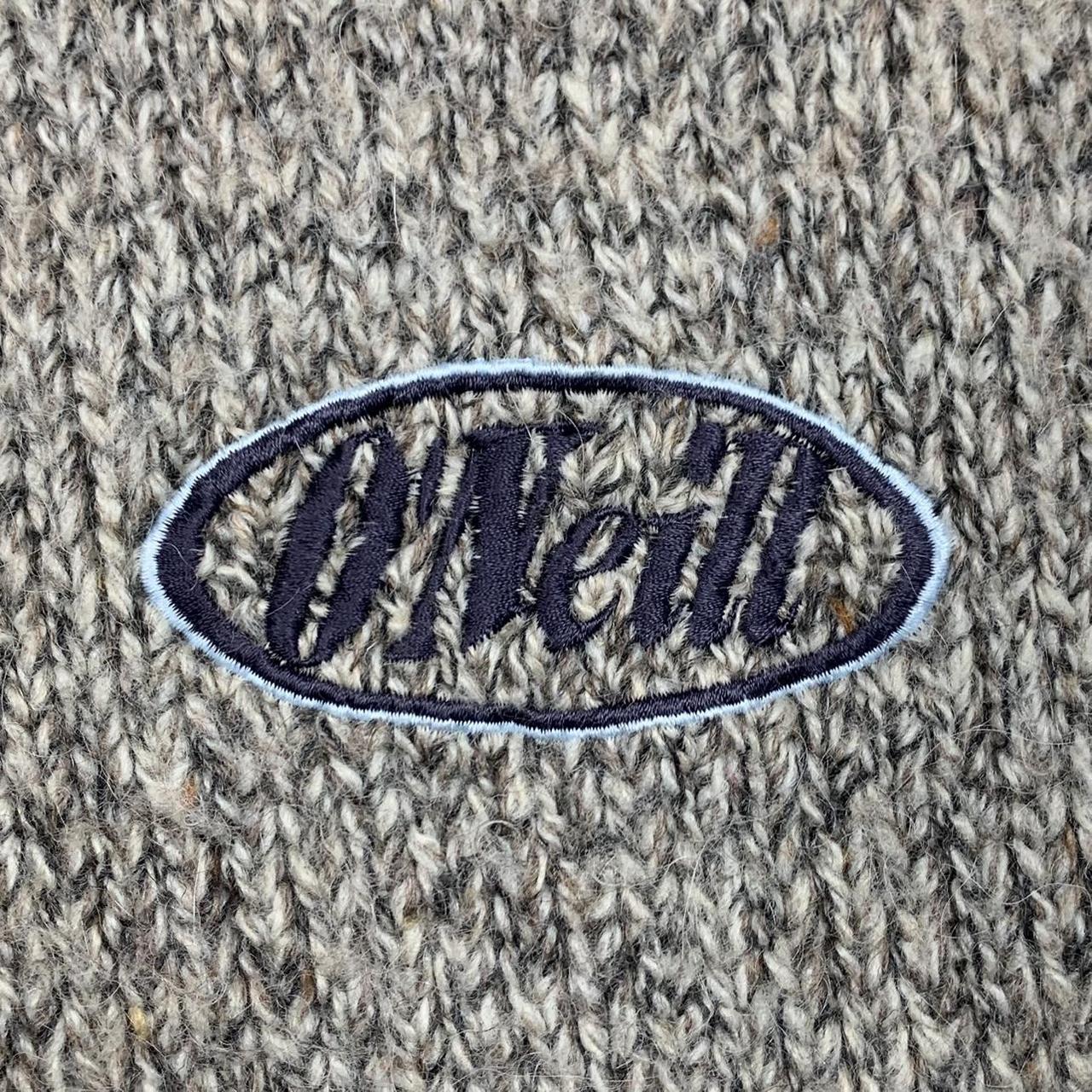 O’Neill 00s chunky knit grey white sweater