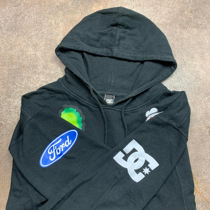 DC Shoes 00s Ken Block black grunge graphic zip hoodie