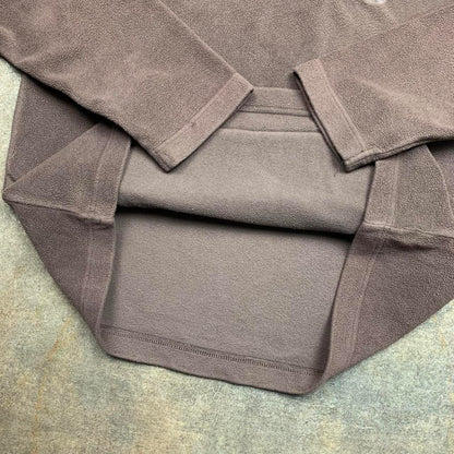 Mambo 00s graphic brown boxy fleece hoodie