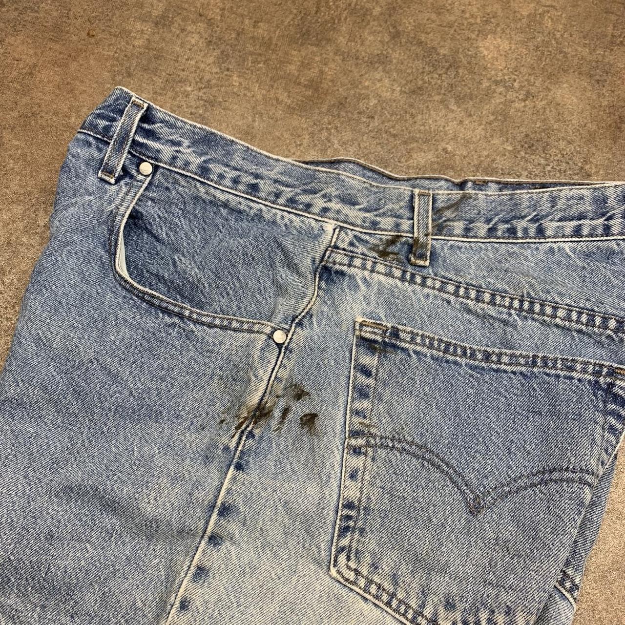 Levi’s Silvertab 00s baggy washed light blue denim jorts