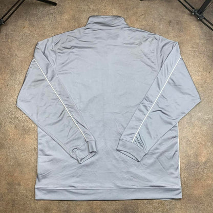 Nike 00s light grey boxy zip jumper