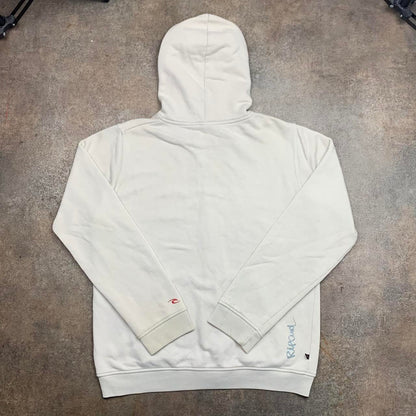 Rip Curl 00s white graphic zip hoodie