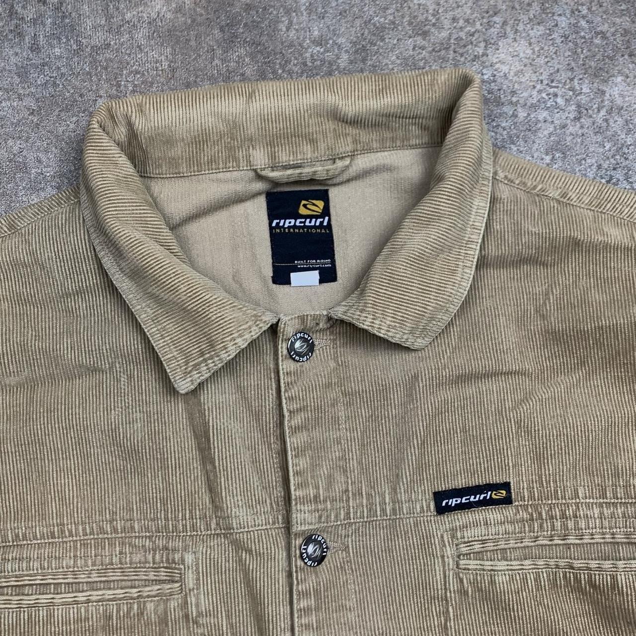 Rip Curl 90s corduroy tan shirt jacket