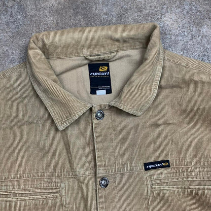 Rip Curl 90s corduroy tan shirt jacket