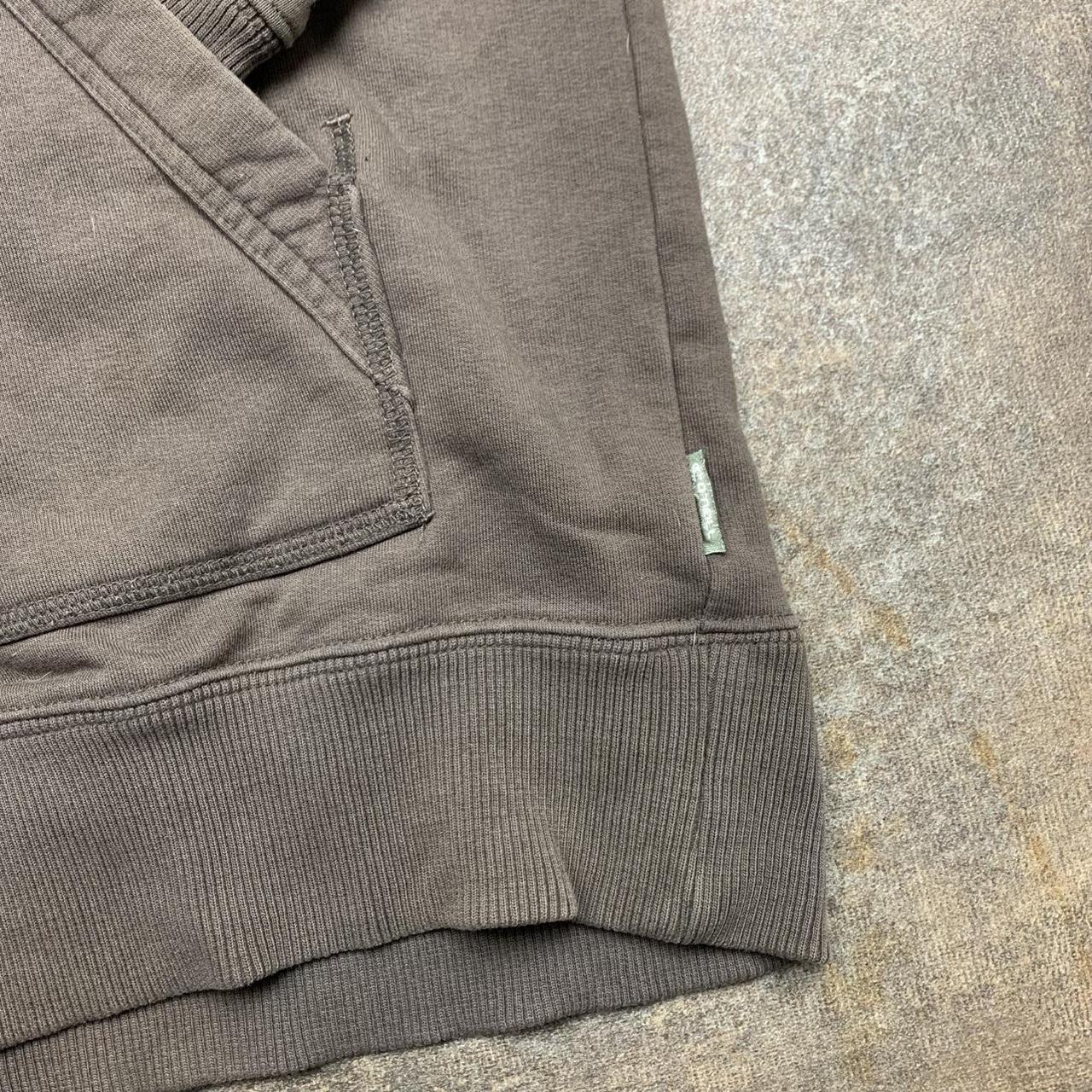 O’Neill 00s brown graphic cut and sew zip hoodie