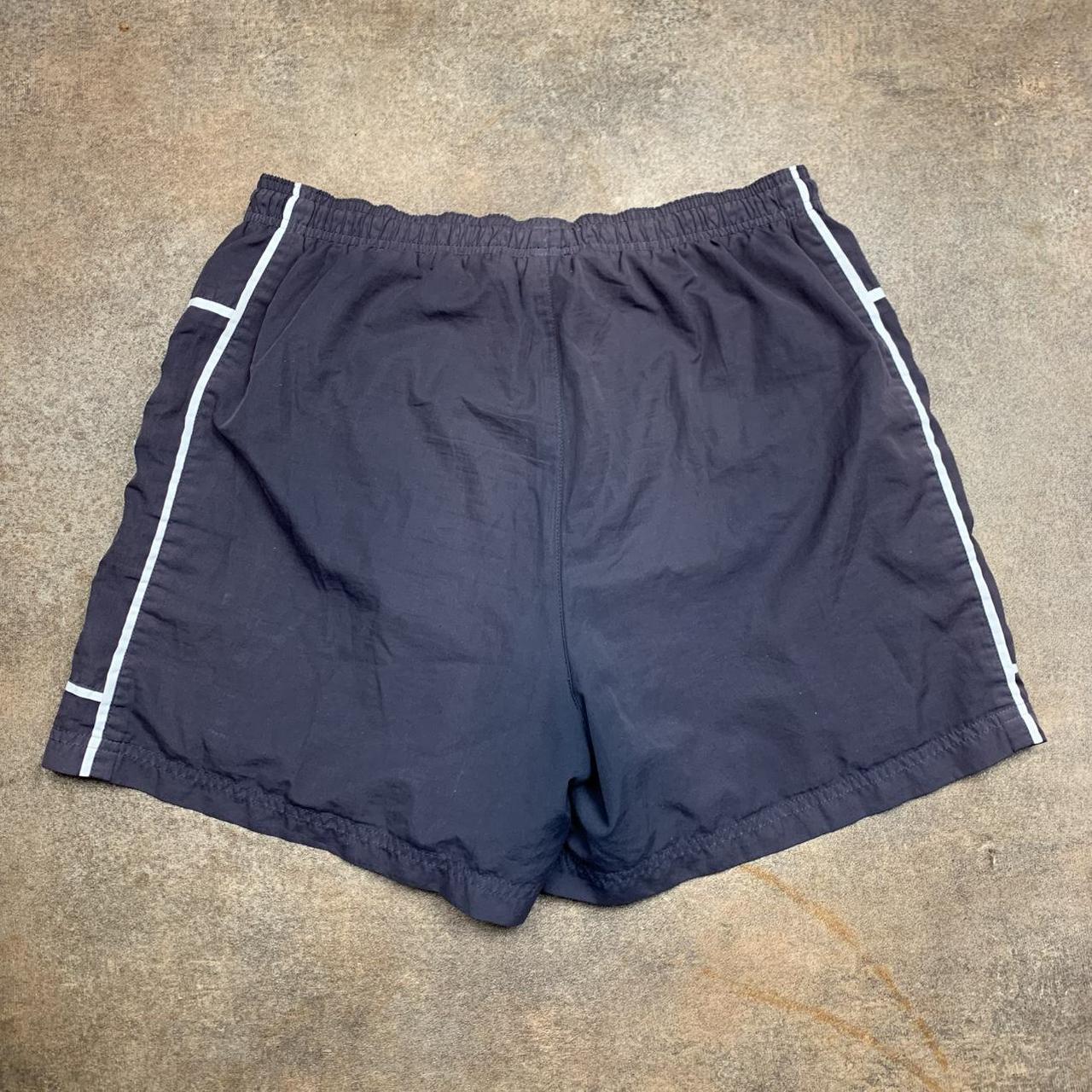 Reebok 00s navy faded graphic baggy jogger shorts