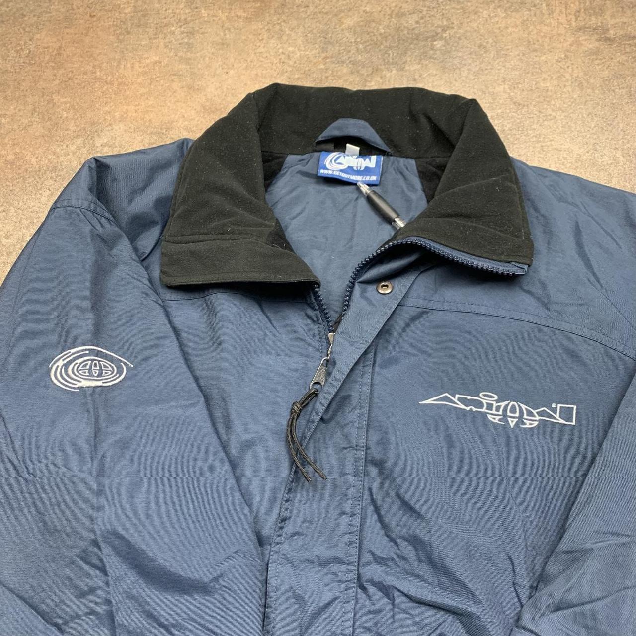 Animal 90s navy graphic utilised jacket