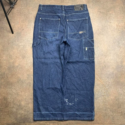 Southpole 00s baggy navy carpenter denim jeans