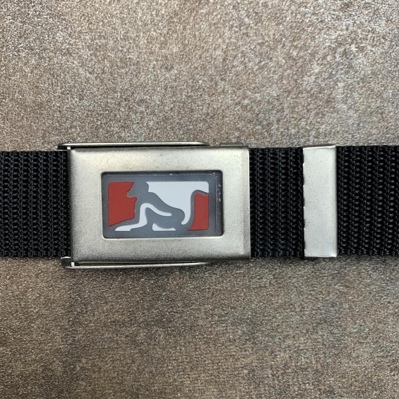 Drunknmunky 00s black webbed buckle belt