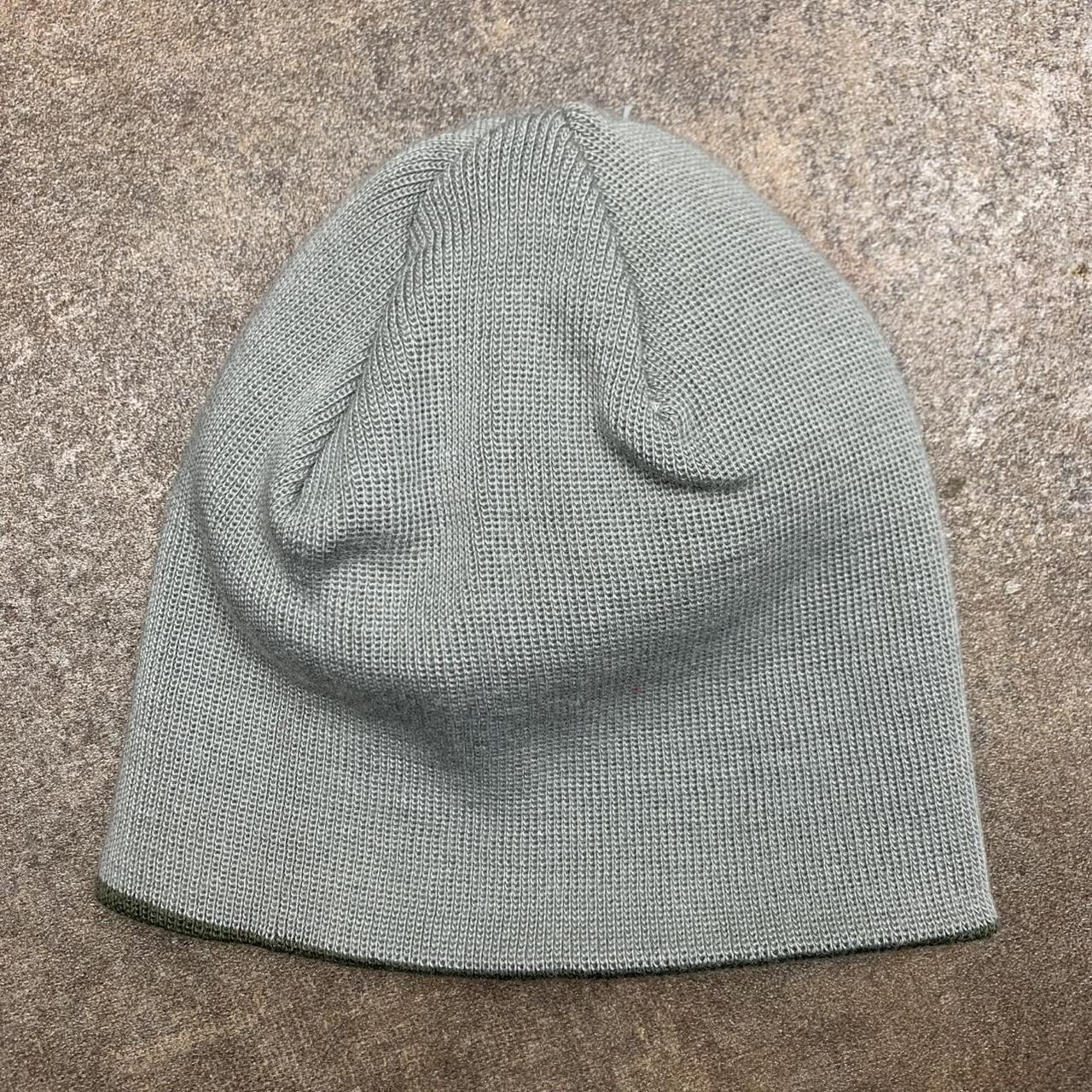 O’Neill 00s reversible grey brown graphic beanie