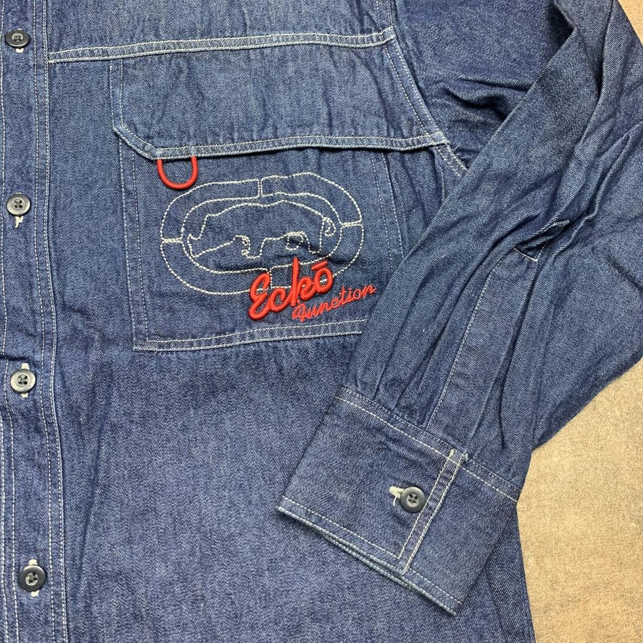 Ecko Function 00s navy graphic denim jacket