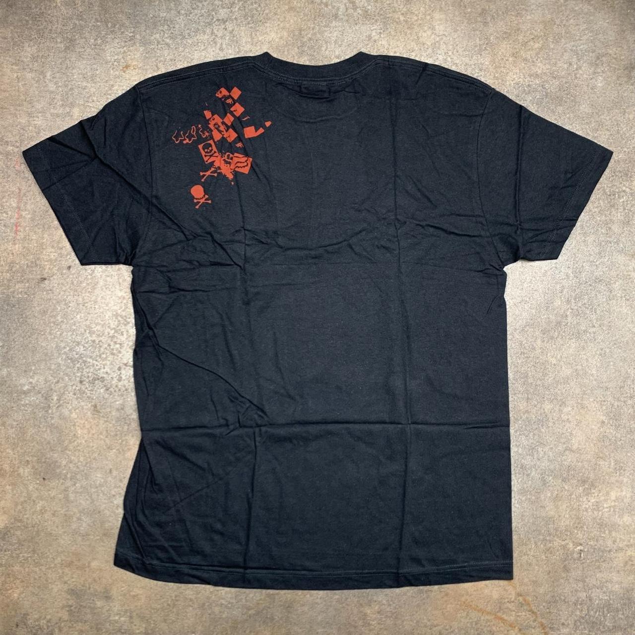 Fox Racing 00s black grunge graphic tee