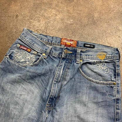 Ecko Unltd. 00s baggy blue graphic grunge denim jeans