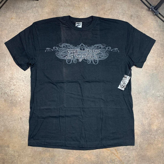 Fox Racing 00s black grey graphic tee
