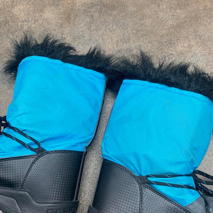 DC Shoes 00s blue black fur lined snow boots