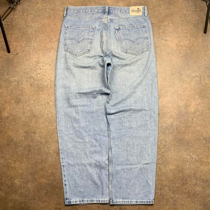 Levi’s Silvertab 00s baggy washed light blue denim jeans