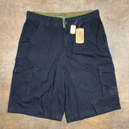 Oakley 00s black baggy graphic cargo jorts