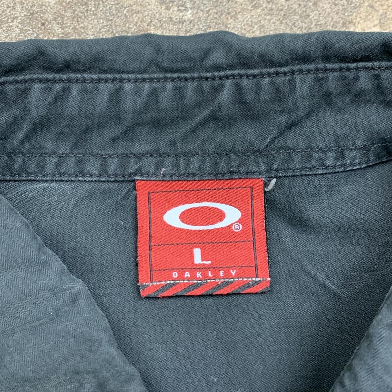 Oakley Software 00s black logo collar button shirt