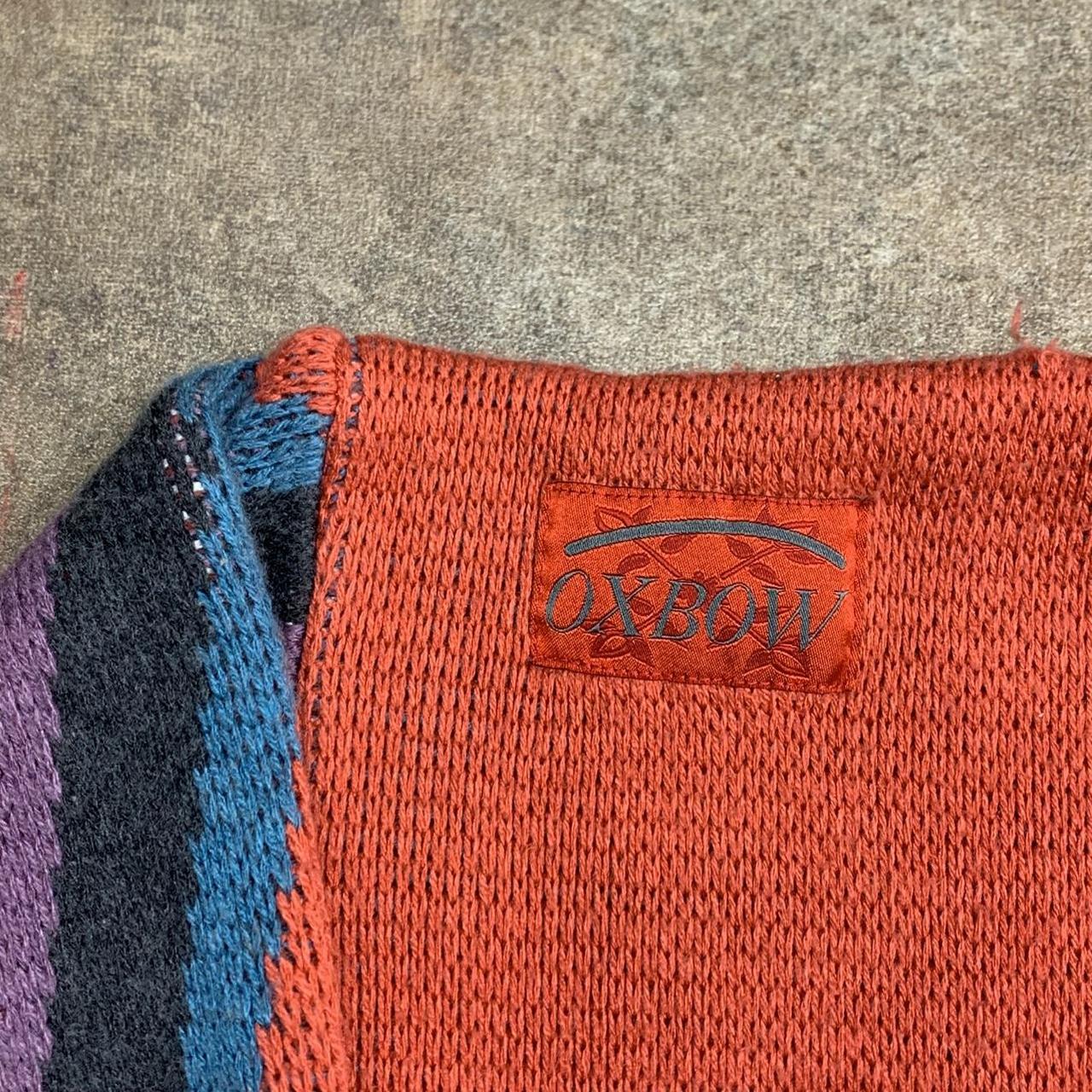 Oxbow 90s graphic orange chunky knit jumper